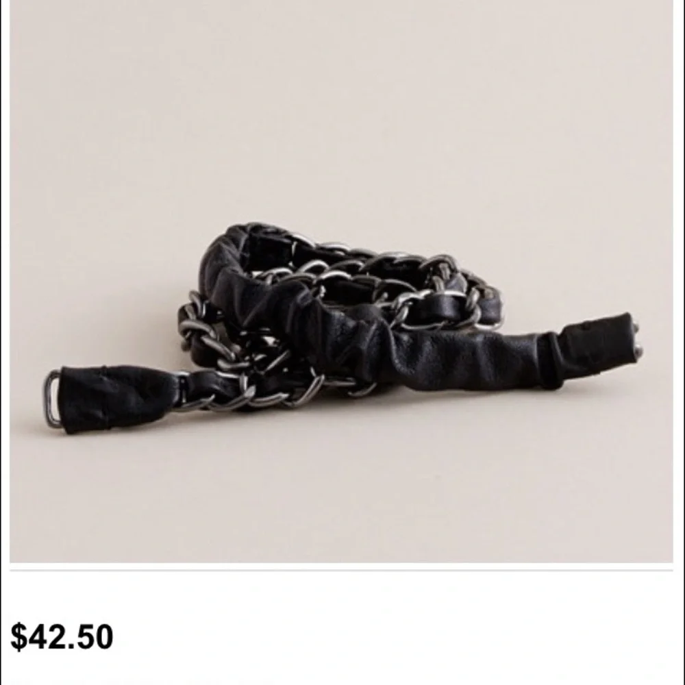 J. Crew Leather and Chain Belt/Necklace/Bracelet